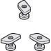 Track Fixing Set for Hawa-Junior 80 Side Fixing Profiles For wooden or glass door systems Galvanized steel
