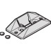 Alternative Centring Door Stop for Sliding Interior Doors Hawa-Junior 40/GL and 40/GP Top hung system Grey finish