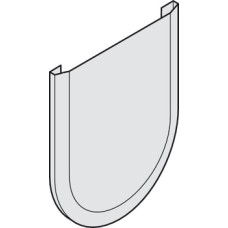 Patch Assembly Cover Plates for Sliding Glass Interior Doors Hawa-Junior Top hung system Polished chrome finish