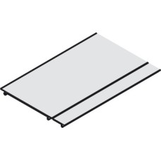 Protective Cover Profile for Sliding Glass Interior Doors Hawa-Porta 100 GWF Top hung system Length 2000 mm