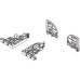 Front and Rear Fixing Clips 3D Adjustment for Dynapro Runners Zinc plated steel