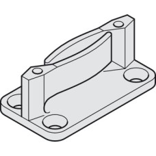 Bottom Guide for Sliding Interior Doors Hawa-Junior Top hung system Black plastic