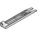 Assembly Wedge for Sliding Interior Doors Hawa-Junior Top hung system for low headroom doors Aluminium finish