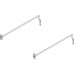 Filing Rails for Drawer Length 450 mm Screw fixing Chrome plated finish