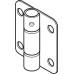 Hinge Height 90 mm x Open Width 82 mm 316 L Cubicle Fittings PBA Stainless steel fittings for glass partitions Sprung