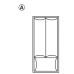 Plastic Cutlery Insert for Nominal Depth 500 mm for Cabinet Width 300-1000 mm With horizontal cutlery compartments Size 30/60 for cabinet width 300 mm