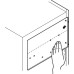 Drilling Jig for Cabinet Side Components for pilot drilling of the cabinet side components For Free Fold fittings only