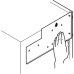 Drilling Jig for Free Swing Fittings for pilot drilling of the cabinet side components For Free Swing fittings only