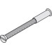 M4 Bolt and Sleeve for Handle Roses and Escutcheons Length 50 mm to suit doors 46-50 mm thick