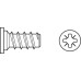 Varianta Screw Cylindrical Head Fully Threaded for Ø 5 mm Hole Length 16 mm PZ2 nickel plated