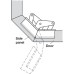 Mitred Hinge Opening angle 120° For 22.5° mitre applications Screw fixing