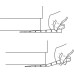 Furniture Alignment Wedge Plastic With break away sections Brown