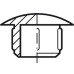 Cover Cap for Ø 12 mm Blind Hole For push fitting Dark brown RAL 8014