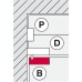 Patch Fitting Top Fitting for Double Action Doors Startec For left or right hand use Matt stainless steel finish