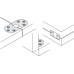 Table Hinge Self Supporting Folding Polished nickel plated