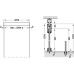 Fitting Set for Sliding Glass Interior Doors Hawa-Junior 40/GL Top hung system For 1 door