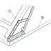 Folding Bracket for Tables and Benches Profile Dimensions 25 x 25 x 3 mm Steel Screw fixing at the side Powder coated black