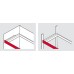 Designer Panel for Pull Out Frame Häfele Dresscode Width B 912 mm for cabinet width 1000 mm traffic white RAL 9016