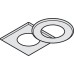 Bezel Recess Mounting for Loox LED 2025 and Loox5 LED 2091/2092/3091/3092 Round Black