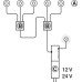 LED Multi Switch Box for Operating 1 Driver with up to 3 Switches switch 1 driver/distributor with up to 3 switches with switching function Black