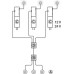 LED Multi Switch Box for Operating 1 Driver with up to 3 Switches switch 1 driver/distributor with up to 3 switches with switching function Black