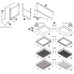 Swing Out Corner Storage Classic Silver Linear Wire Baskets Vauth-Sagel VS COR Fold For cabinet width: 900/100 mm For door width: 450 - 600 mm Right hand