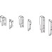Back Bracket for Häfele Matrix Box S 84 mm Drawer Sides White
