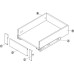 Front Bracket Set for 128 mm Internal Drawer Matrix Box Slim A Plastic Anthracite