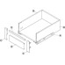 Cross Rail Matrix Box Slim A For drawer side height 175 mm Grey