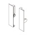 Front Bracket Set Häfele Matrix Box S For internal drawers For 135 mm height sides white