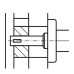 Half Spindle 8 mm Square For one-sided installation on doors Length 60 mm to suit doors 40-50 mm thick