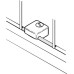 Fastening Block for Straight Laundry Baskets White RAL 9010 finish
