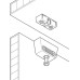 Clip Cabinet Connector RV/O Top Element with Pre-Mounted Connecting Screw Nickel plated