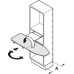 Ironing Board Lateral Built in Ironfix Rotates through 180° With aluminium cover