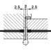 Butt Hinge Conductor 102 x 76 mm 304 Stainless Steel Slimline For interior doors Square corners clockwise closing satin
