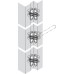 Concealed Door Closer Kit Zinc Alloy with Plated Steel Links Soss For interior doors Satin brass plated