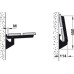 Folding Bracket Heavy Duty Screw Fixing Load Bearing Capacity 500 kg per pair Hebgo Steel Bright galvanized