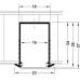 Aluminium Profile for Recess Mounting Loox 1194 To suit Loox LED flexible strip lights With frosted cover depth 24 mm length 2500 mm