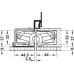 3D Hinge 180° Aluminium Zinc Diecast and Steel Tectus TE 640 A8 3-way continuous adjustment Bronze metallic
