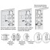 Concealed Cabinet Hanger Dowel/Screw Mounting Libra H2 Unhanded