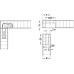 Recessed Connecting Fitting with Dowel Plug for Ø 8 mm Hole Cranked Type With pre-mounted metal locking screw Brown