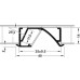 Aluminium Profile for Loox LED Flexible Strip Lights Loox 1193 Flush Angled profile recess mounting depth 14 mm