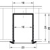 Aluminium Profile for Recess Mounting Loox 1194 To suit Loox LED flexible strip lights With frosted cover depth 24 mm length 2500 mm