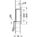 LED Sensor Light 12 V Ø 54 mm for Recess Mounting Loox LED 2028 With twilight sensor Matt stainless steel finish
