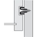 Guide Rail for 17 mm Grooved Drawers Plastic Press fit and screw fixing Length 350 mm