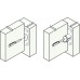 Emergency Release Door Stop for use with Double Action Pivot Sets with R8 Corners Allows double action door to operate as a single swing Stainless steel