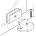Magnetic Pressure Catch for Screw Fixing for Single Glass Doors Pull 1.8 kg black