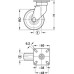 Single Wheel Castor Swivel with or without Brake Wheel Ø 50-75 mm Plate Fixing Screw-on plate or M10 threaded bolt Wheel Ø 75 mm Load capacity: 60 kg