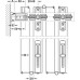 Fitting Set for Folding Interior Doors Slido W-Fold32 100T Top hung system Additional set for systems with bottom track