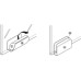 Counterplate for Magnetic Pressure Catches and for Glass Doors Black